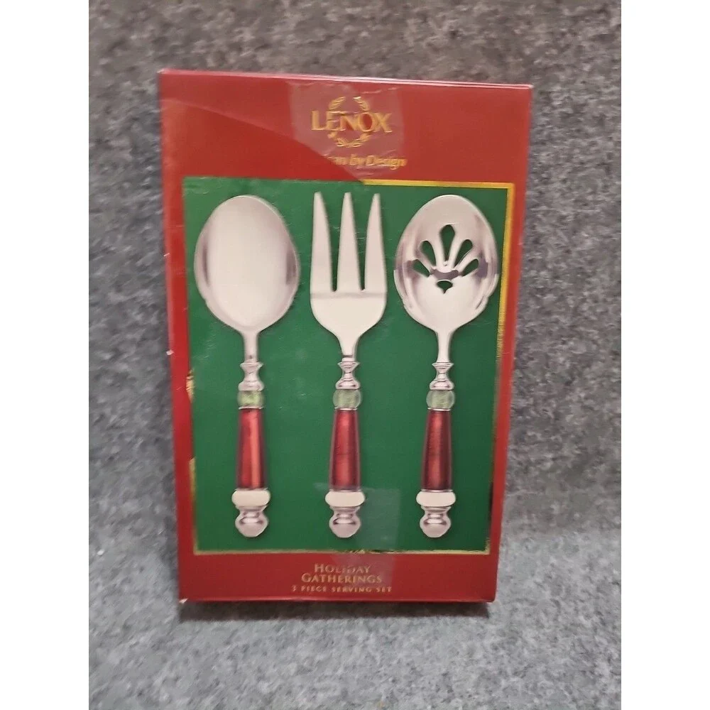 Lenox Holiday Gatherings 3-Piece Serving Set SKU 826117| 9.5” Pieces